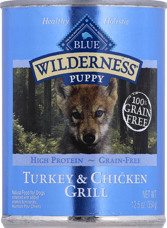 Blue Buffalo Wilderness Puppy Turkey and Chicken Grill Wet Dog Food
