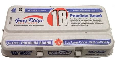 Gray Ridge Premium White Eggs, L (18 ct)