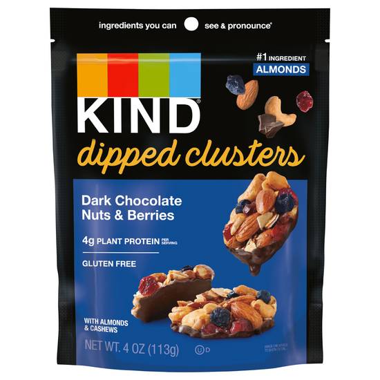 Kind Dipped Dark Chocolate Nuts & Berries Clusters