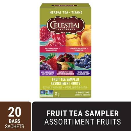 Celestial Seasonings Fruit Sampler Herbal Tea Bags (20 units)