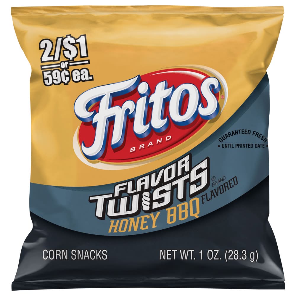 Fritos Twists Corn Chips, Honey Bbq (1 oz)