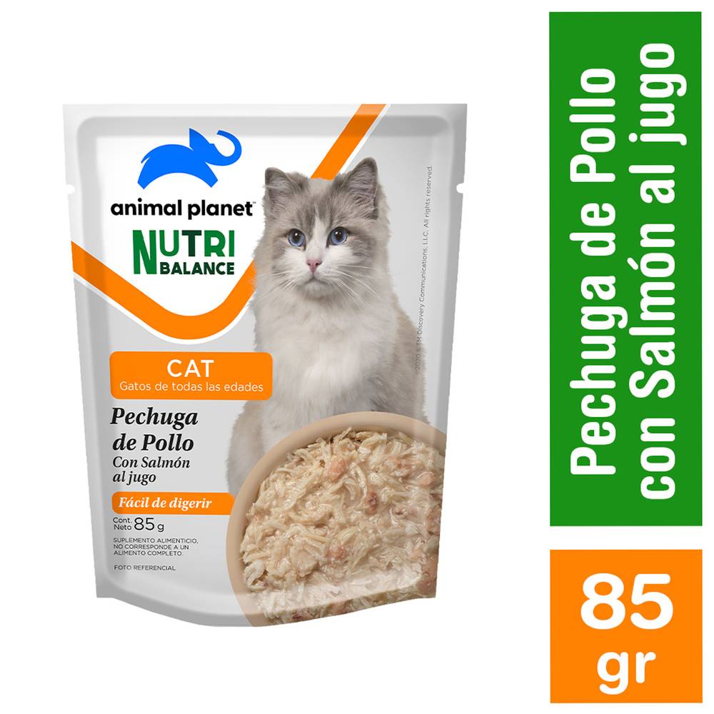 Animal planet alimento húmedo gato pollo con salmón (85 g)