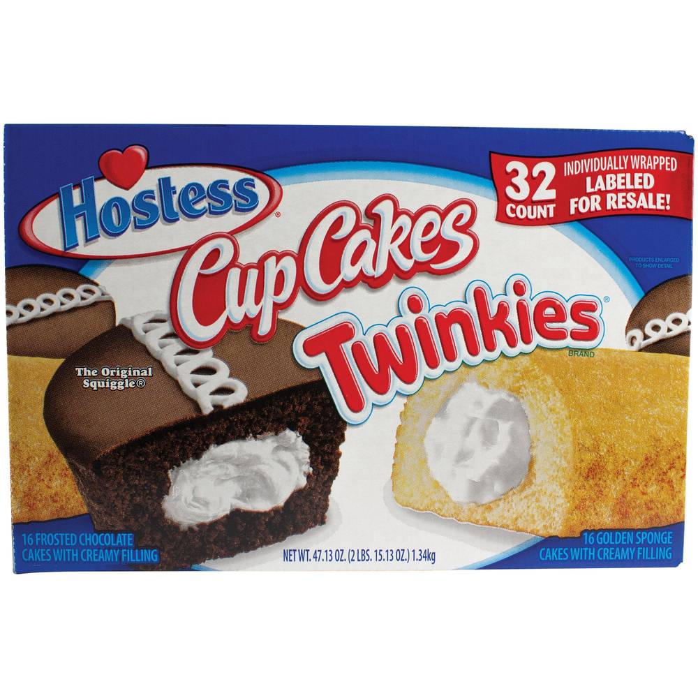 Hostess Cupcakes & Twinkies, 32-count