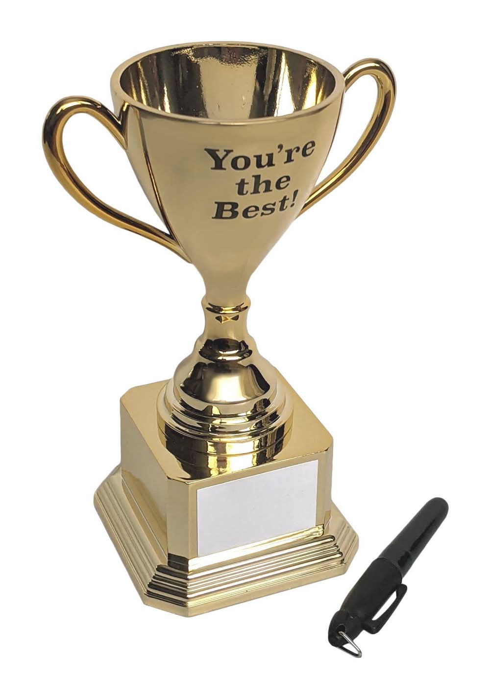 Paper Riot Co Dry Erase Gold Trophy Cup