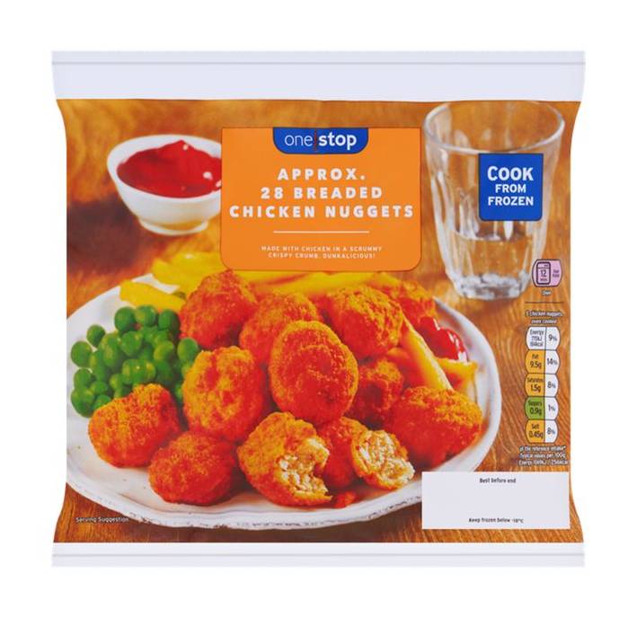 One Stop 28 Breaded Chicken Nuggets 450g (397433)