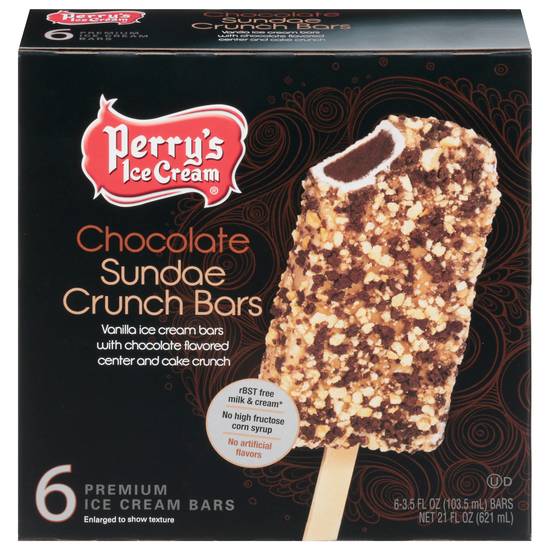 Perry's Ice Cream Chocolate Sundae Crunch Bars (6 ct)