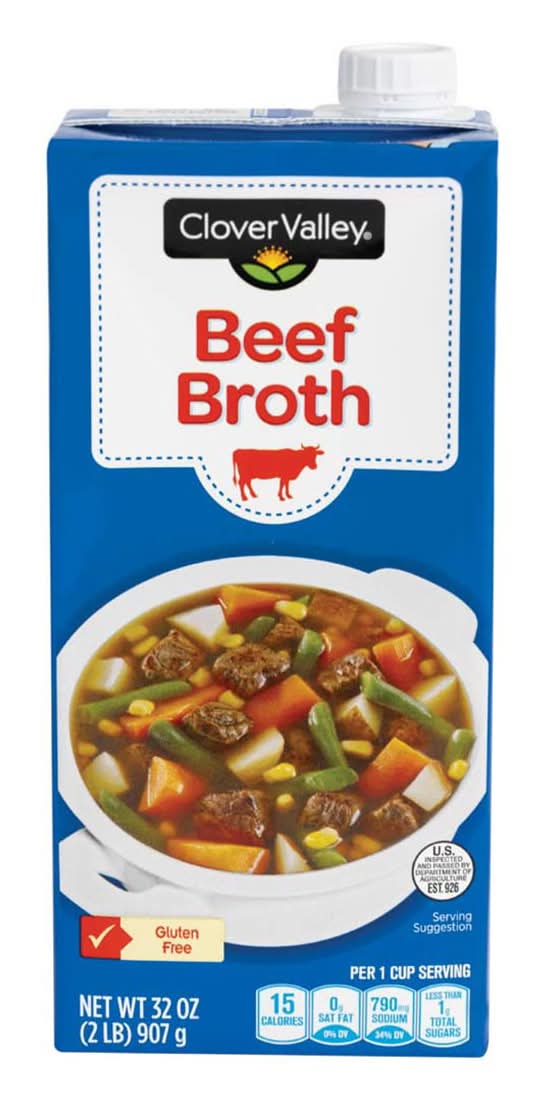 Clover Valley Beef Broth 32 Oz