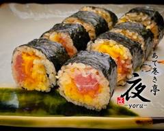 赤酢トロたく あて巻き亭 夜 Fatty tuna and pickled radish sushi