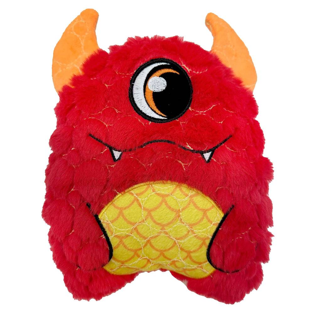 Bite Force Built With Kevlar Monster Tough Plush Dog Toy (medium/red)