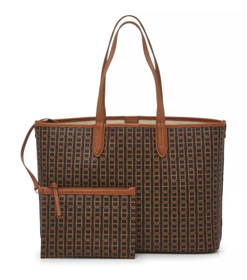 Fossil Williamson Tote (Dark Brown/Tan One Size)