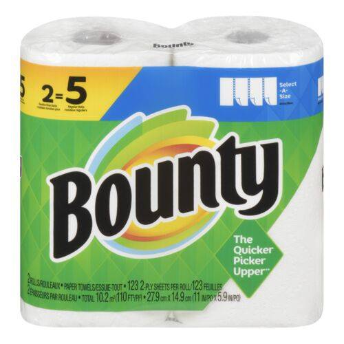 Bounty · Paper towel - 123 feuilles double+ select-a-size (2 units - 2 un)