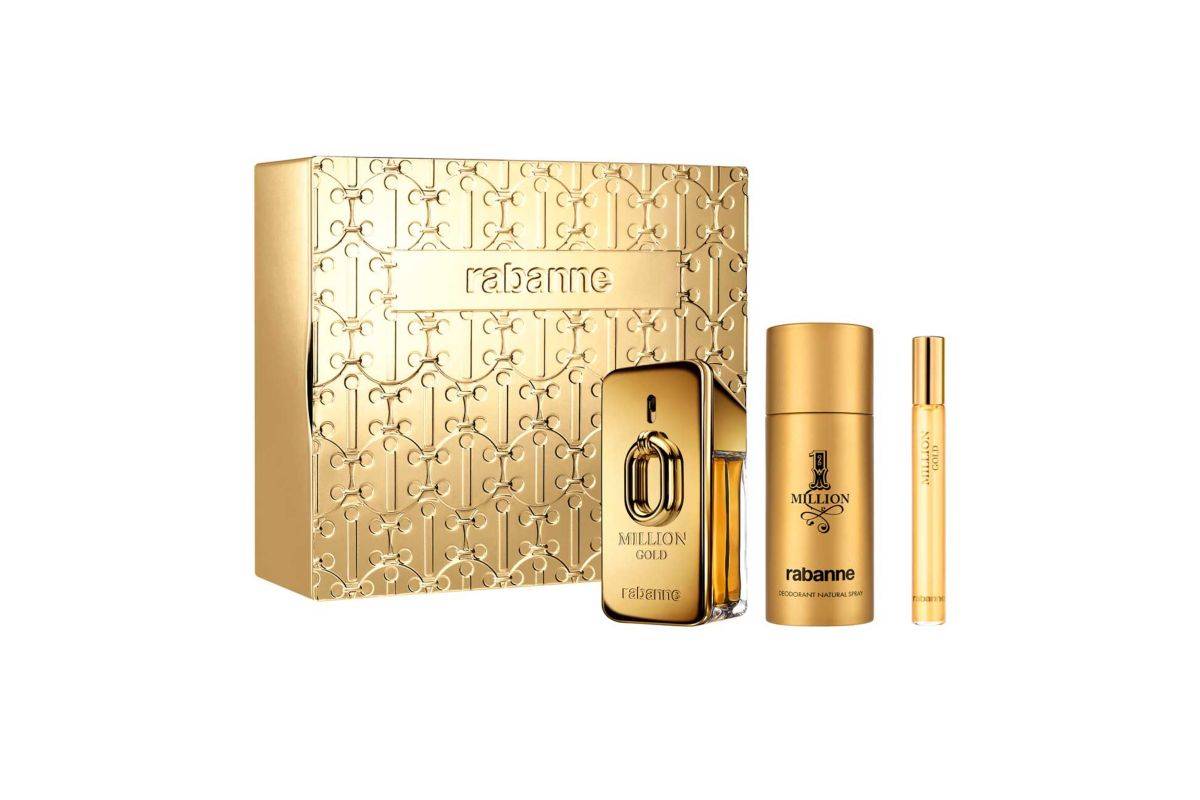 Paco Rabanne Gold Parfum Deodorant Spray Travel Spray Gift Set