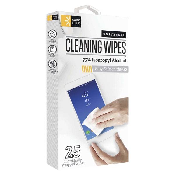 Case Logic Universal Cleaning Wipes, 25 Count