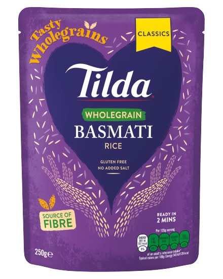Tilda Wholegrain Basmati Rice (250g)