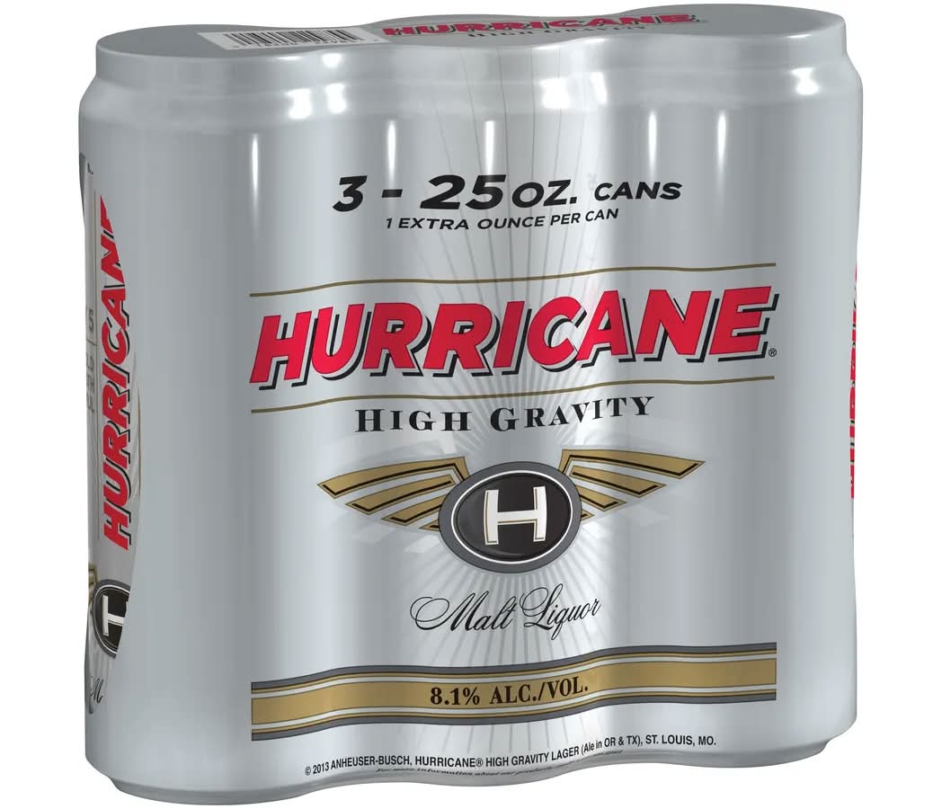 Hurricane Malt Liquor - 3 Pack