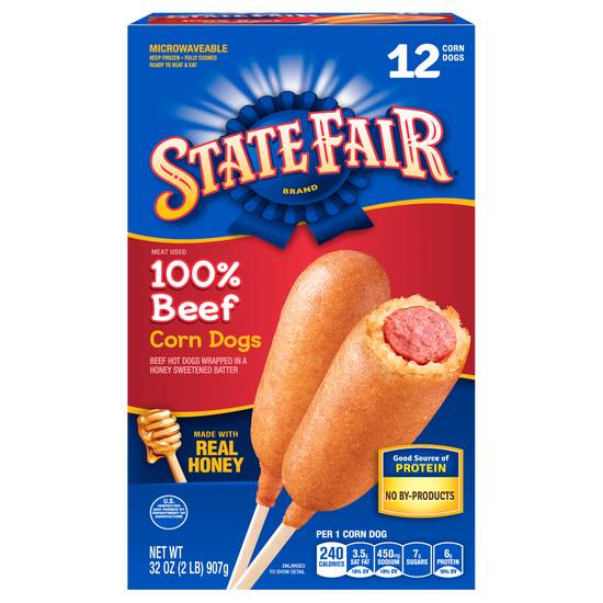 State Fair 100% Beef Corn Dogs (12ct)