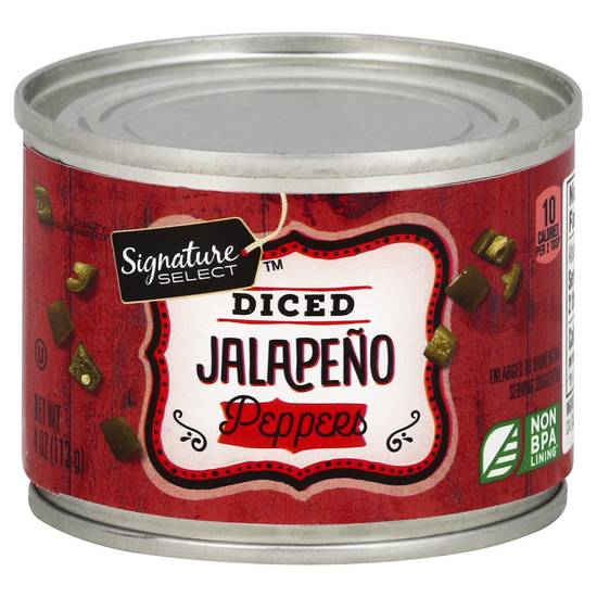 Signature Select Diced Jalapeno Peppers (4 oz)
