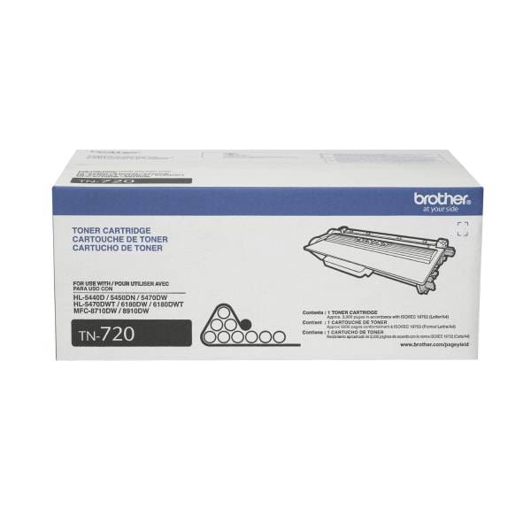 Brother Tn-720Bk Tn-720 Black Toner Cartridge