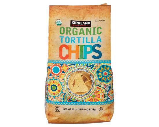 Kirkland Signature Organic White & Yellow Corn Tortilla Chips (40 oz)