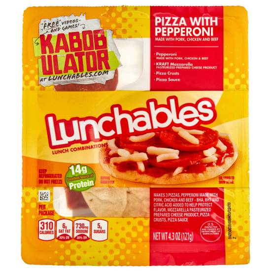 Lunchables Pizza Pepperoni 4.3oz
