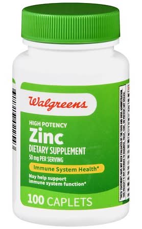 Walgreens High Potency Zinc Caplets
