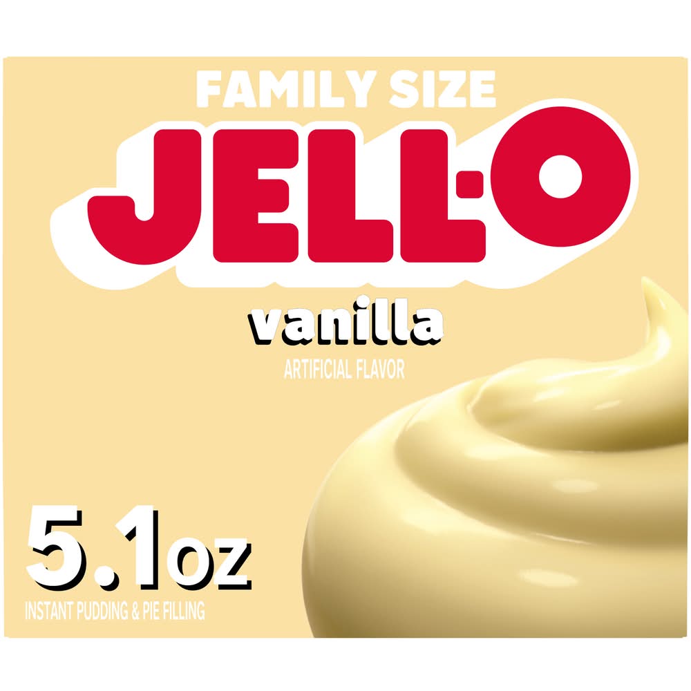 Jell-O Instant Pudding & Pie Filling Mix, Vanilla (5.1 oz)
