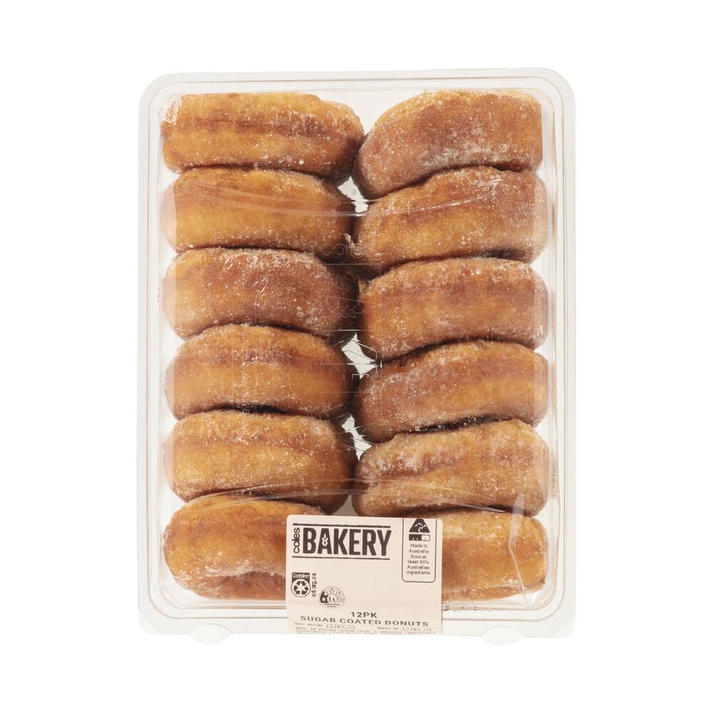 Coles Bakery Sugar Coated Donuts