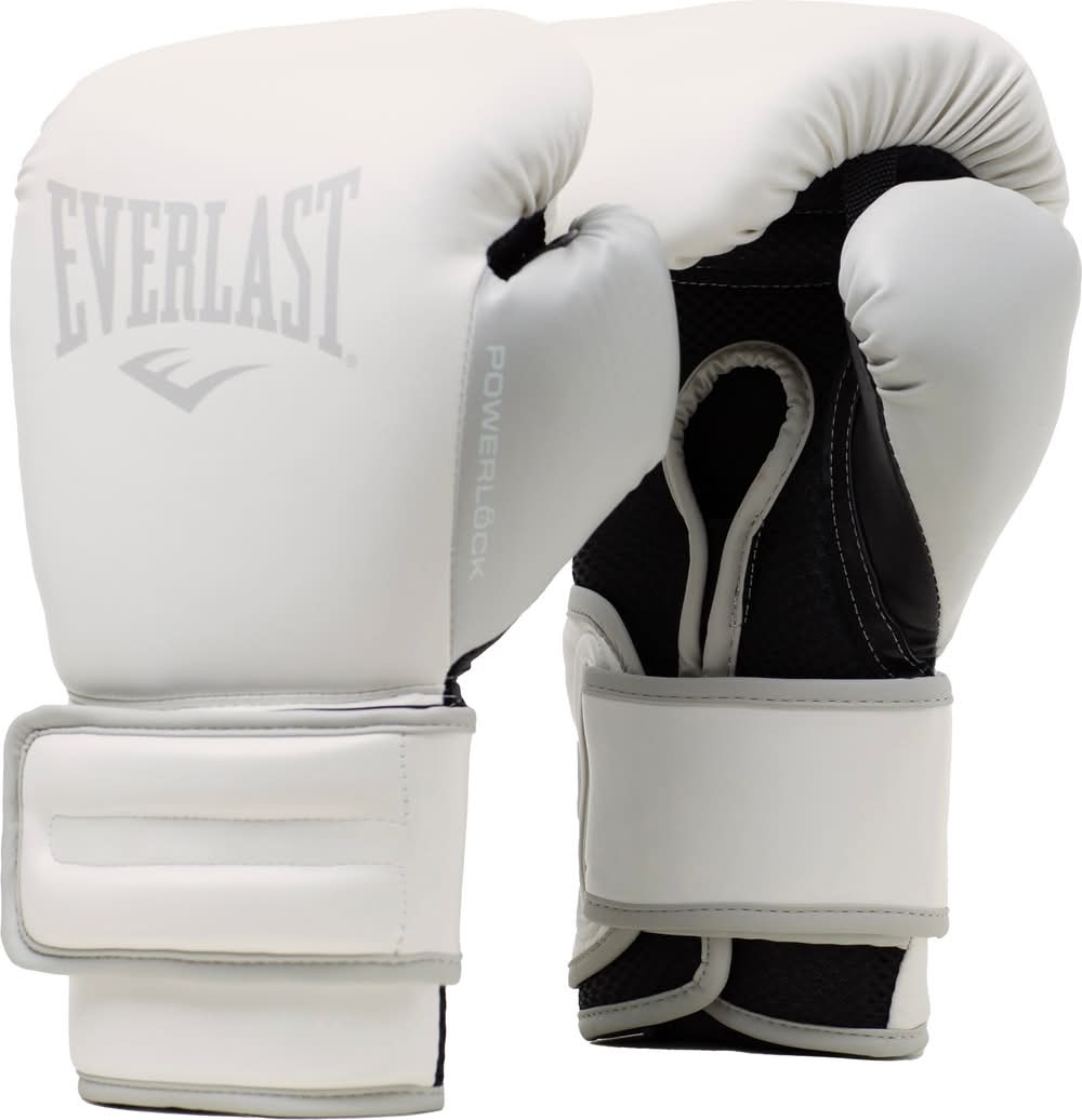 Everlast Powerlock 2r Training Gloves, White (12 oz)