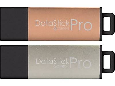 Centon DataStick Pro 128GB USB 3.1 Type-A Flash Drives, Assorted Colors, 2/Pack (C1-U3.1P17-128G-2)