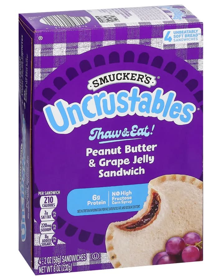 Smucker's Sandwich Peanut Butter & Grape Jelly