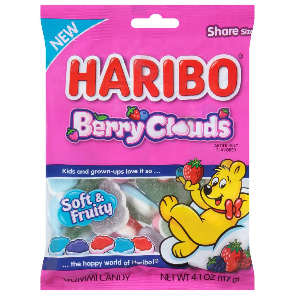 Haribo Berry Clouds Share Size Gummi Candy (4.1 oz)