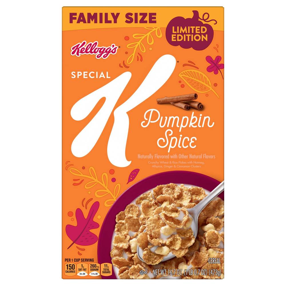 Special K Kellogg's Breakfast Cereal (family/pumpkin spice)