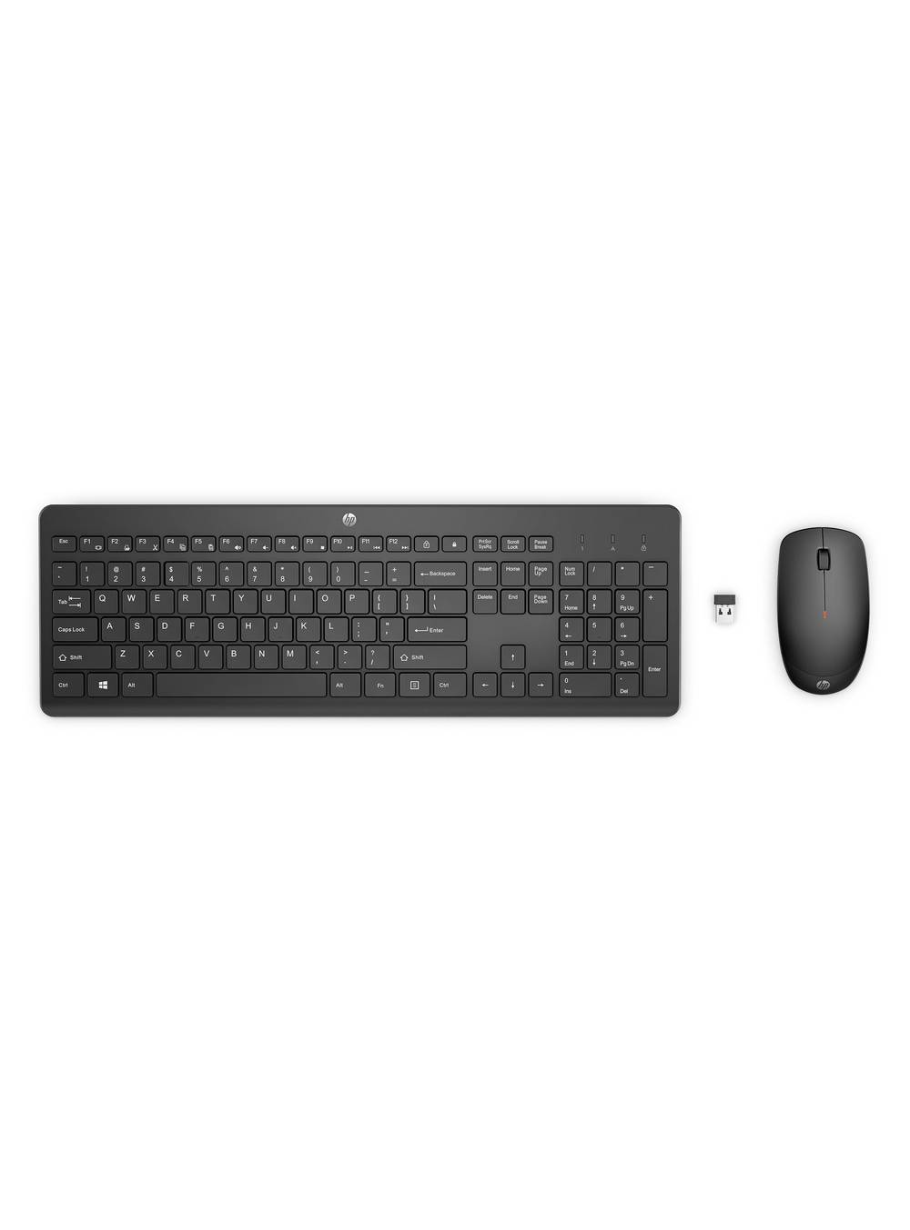 Hp  set teclado + mouse 230 negro (2 u)