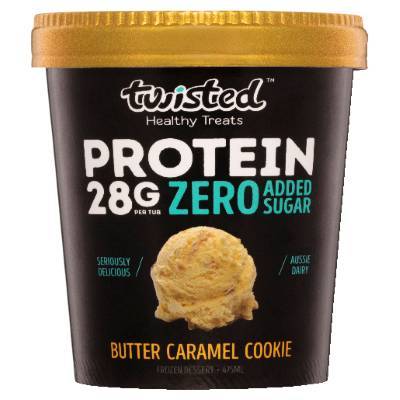 Twisted Protein Butter Caramel Cookie Ice Cream 475ml