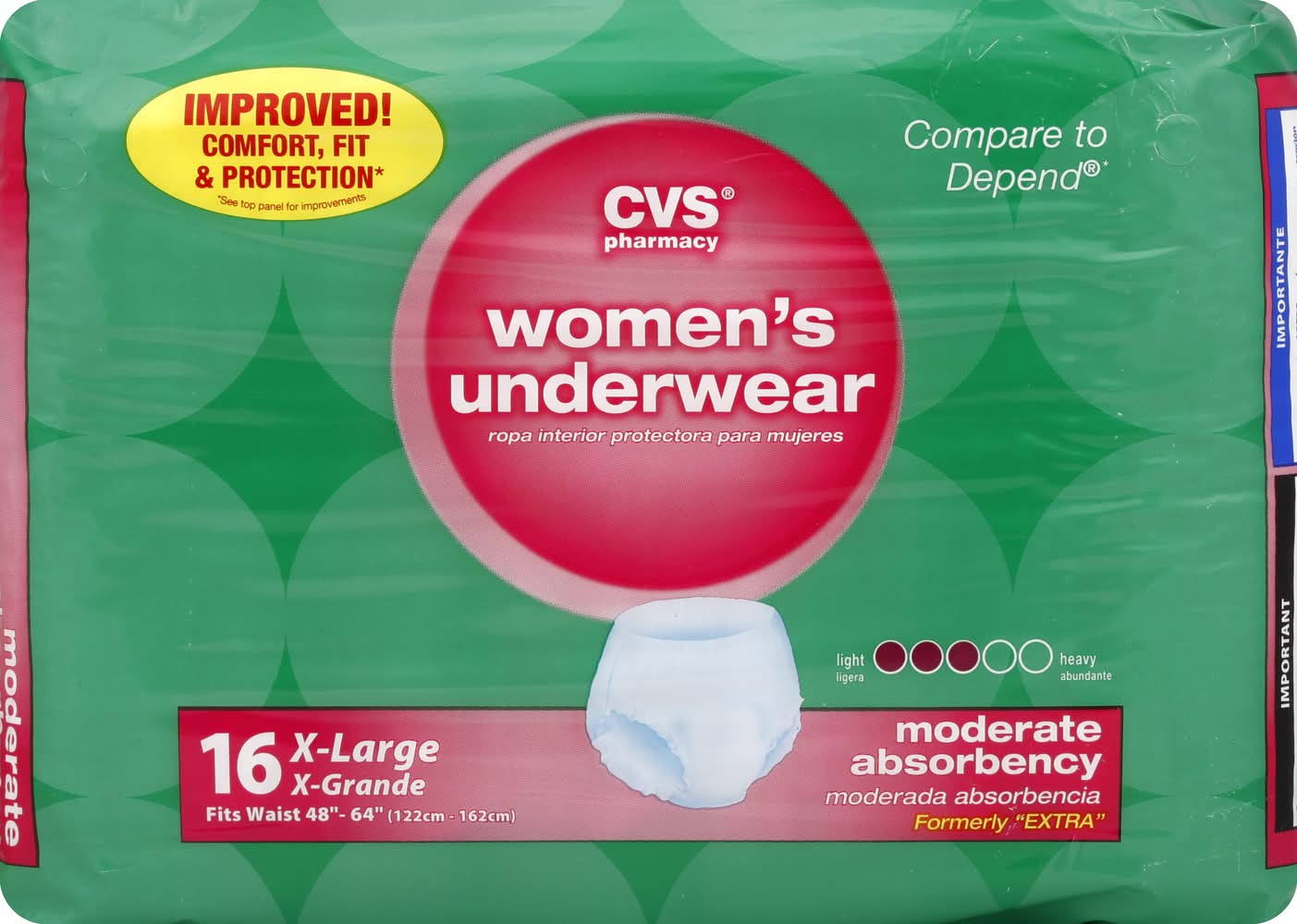 CVS Pharmacy Women's Underwear, X-Large (16 ct)