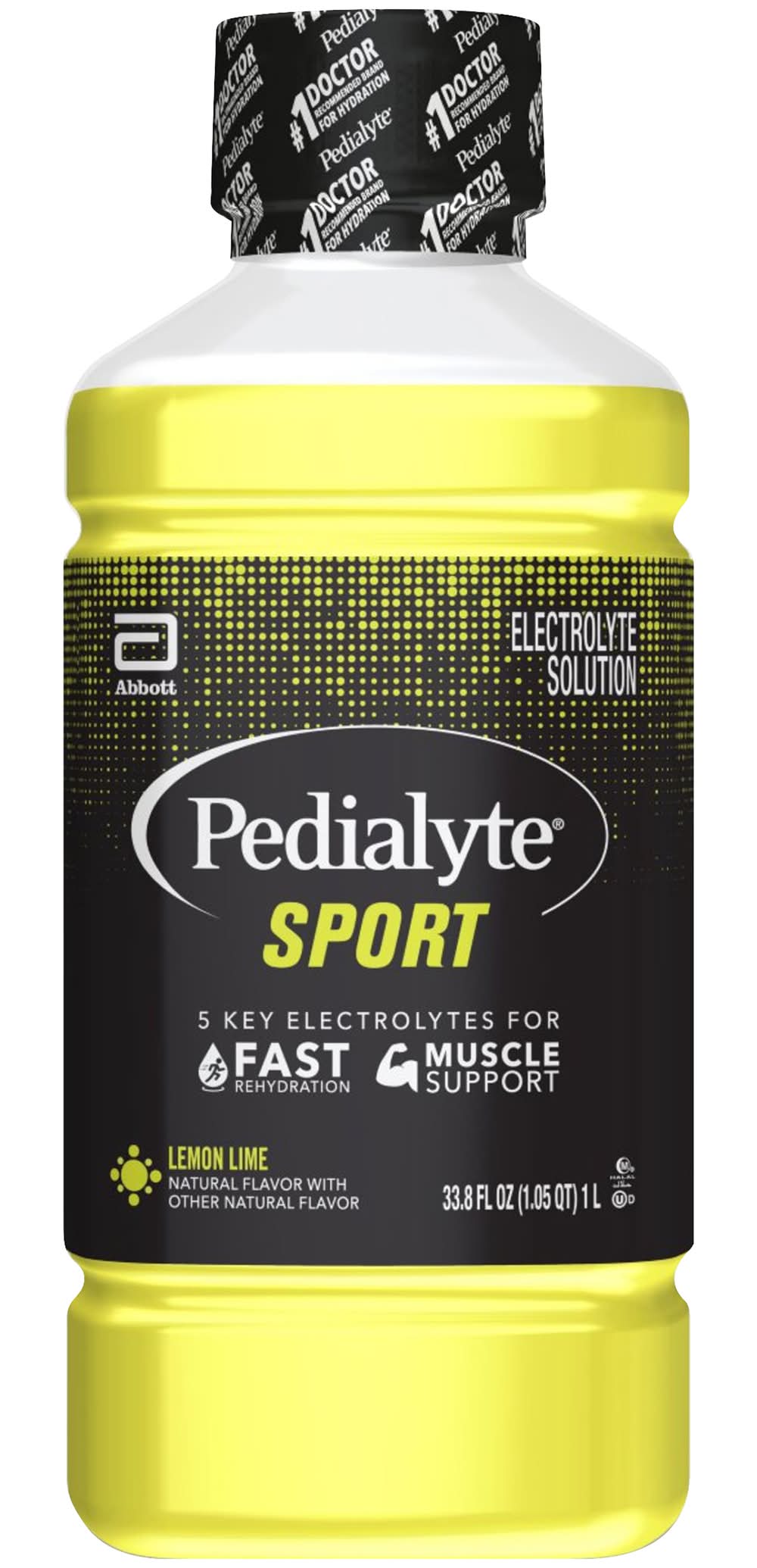 Pedialyte Sport Electrolyte Solution, Lemon Lime (33.8 fl oz)