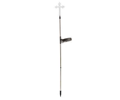 33" Acrylic Cross LED Solar Yard Stake