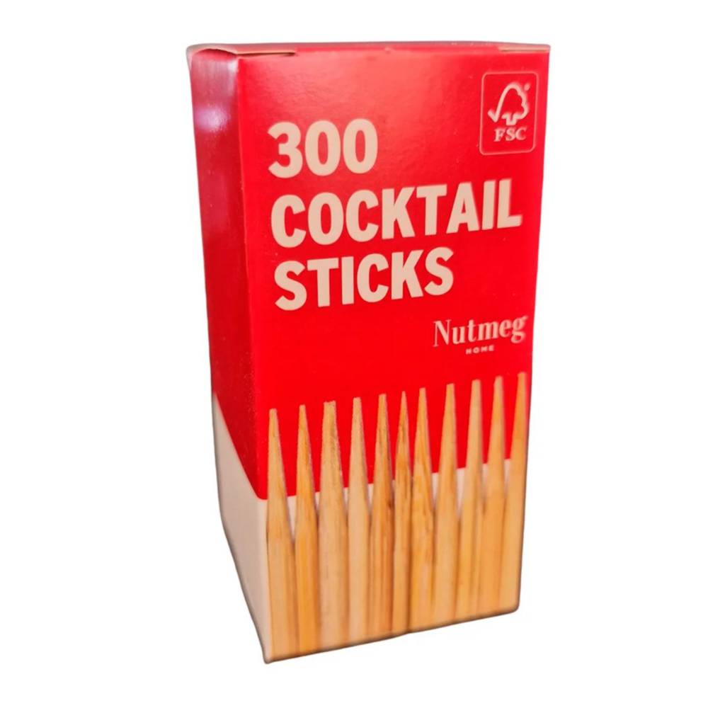 Nutmeg Essential Cocktail Sticks (300 pack)