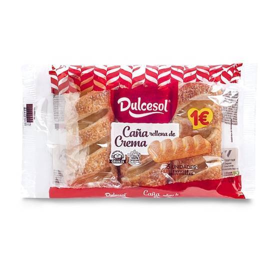 Cañas rellenas de crema Dulcesol bolsa 150 g