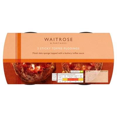 Waitrose & Partners Partners Sticky Toffee Puddings (230g)