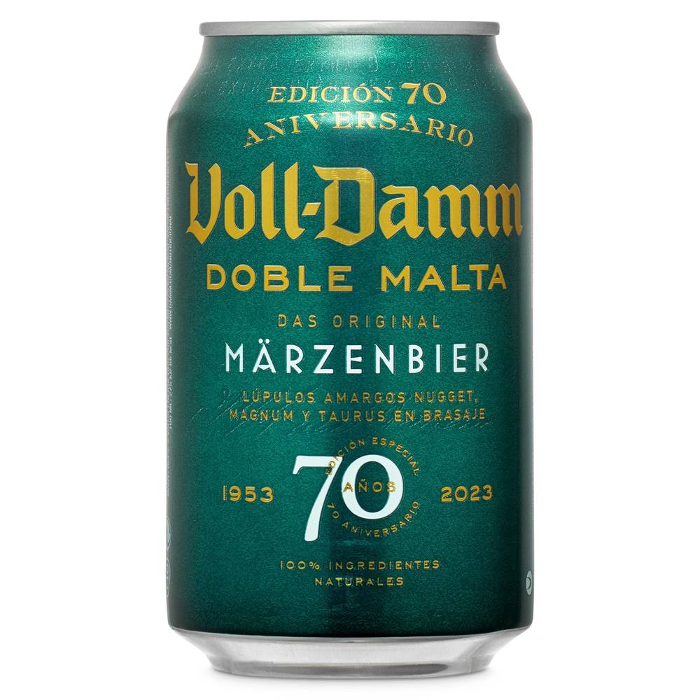 Cerveza Doble Malta Voll Damm Lata 33 Cl