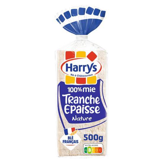 Pain de mie 100% mie harrys epaisse nature 500g