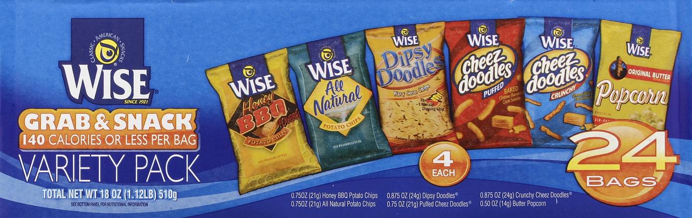 Grab & Snack Variety Packs — Wise Snacks