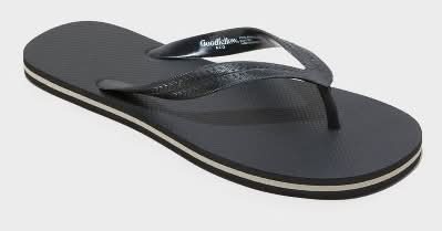 Goodfellow & Co. Brent Flip Flop Sandals, Men, L, Black