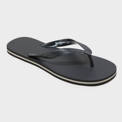 Goodfellow & Co. Brent Flip Flop Sandals, Men, L, Black
