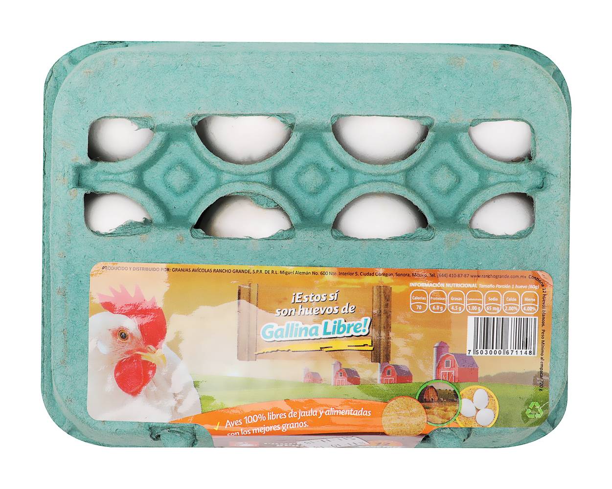 Rancho Grande · Huevos de gallina libre (12 un)