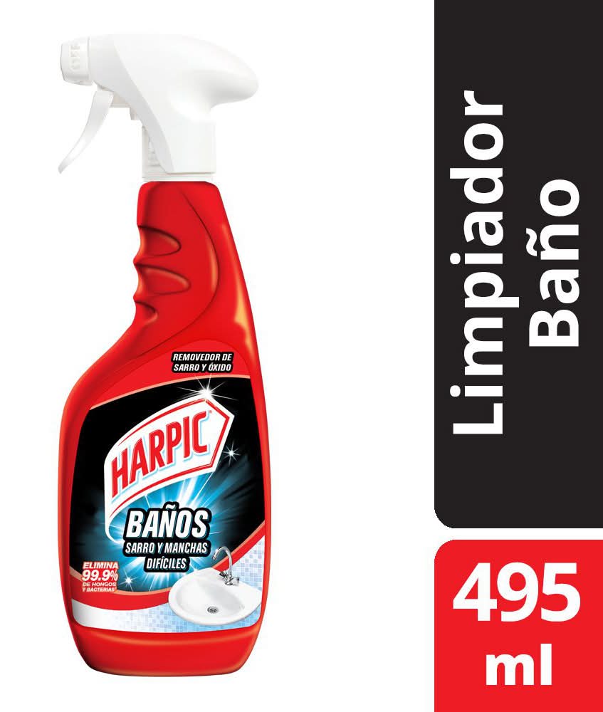 Harpic · Limpiador baño sarro y manchas difíciles (495 ml)