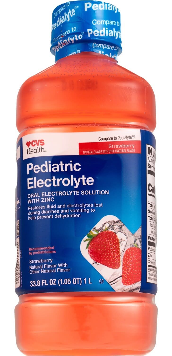 CVS Health Pediatric Oral Electrolyte Solution, Strawberry (2.2 lbs)