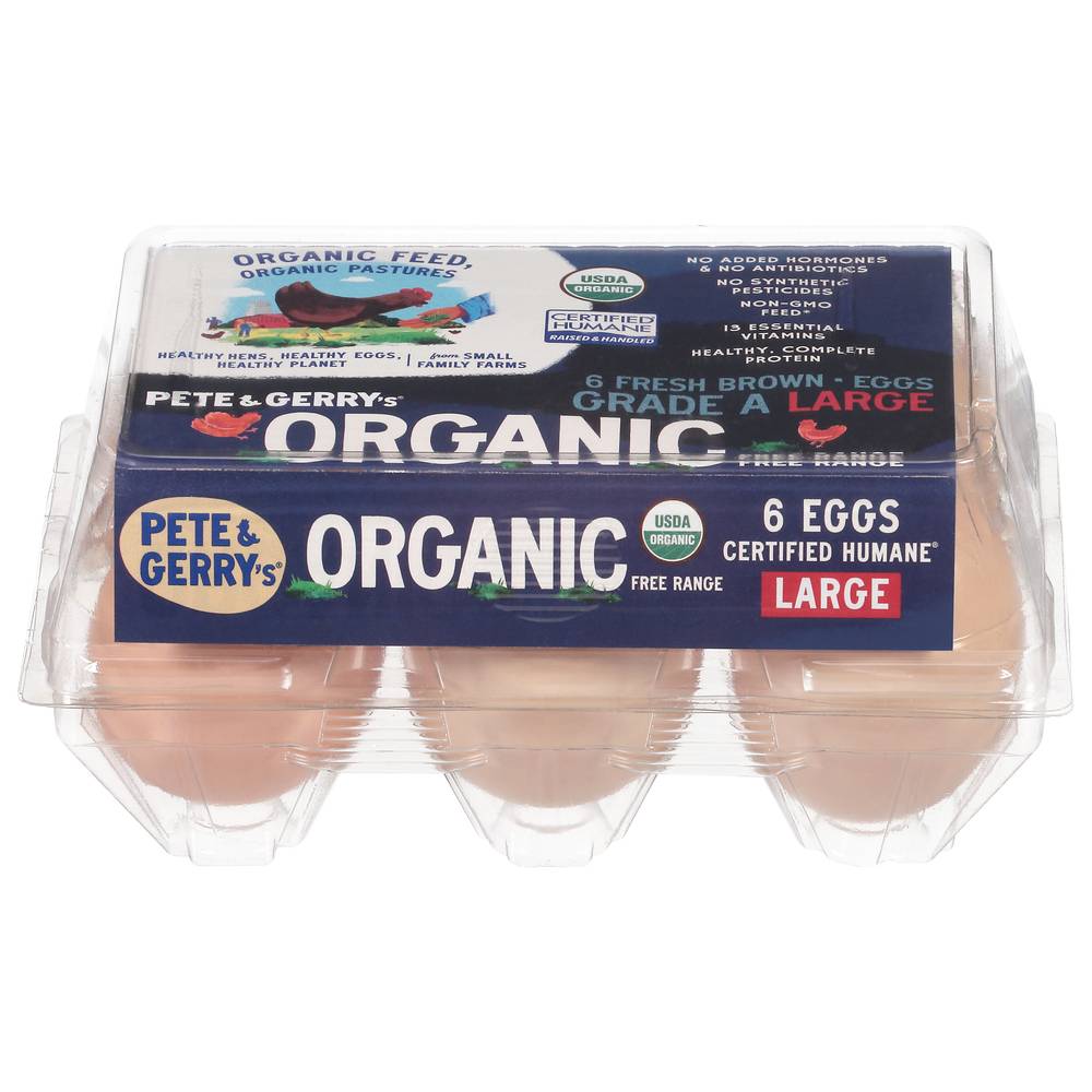 Pete and Gerry's Organic Large Grade a Eggs (6 ct)