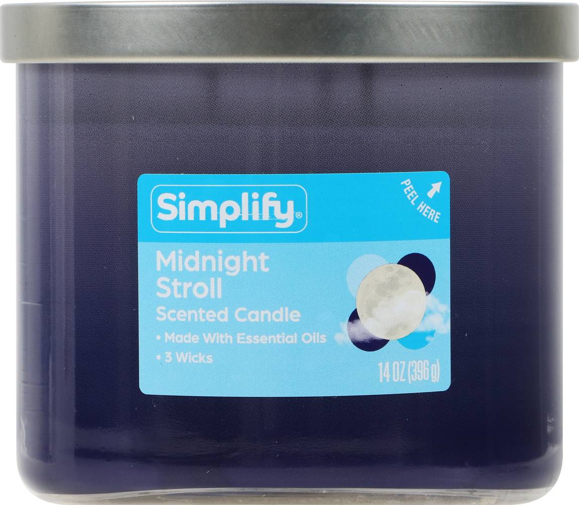 Simplify Scented Candle - Midnight Stroll, 14 oz